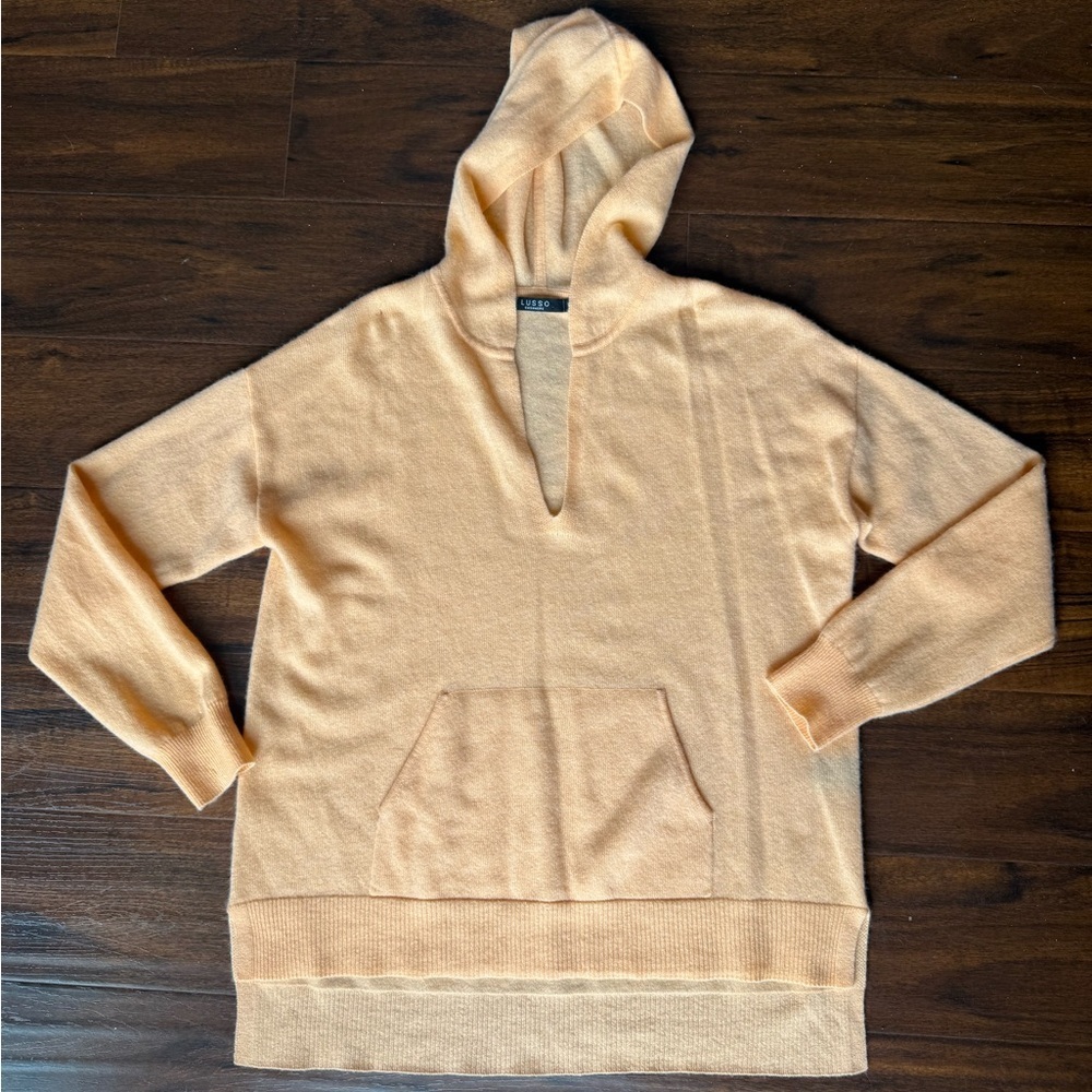 Lusso Cashmere Hooded Sweater size medium